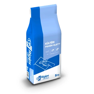 Rigips kültéri glett FEHÉR 5kg/zsák