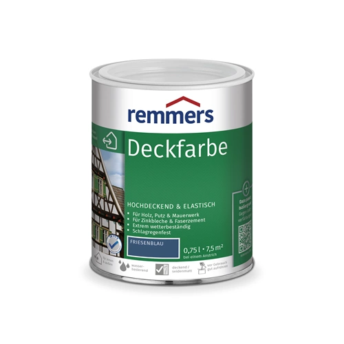 Remmers Deckfarbe vizesbázisú, időjárásálló fedőfesték DIÓBARNA 750ml