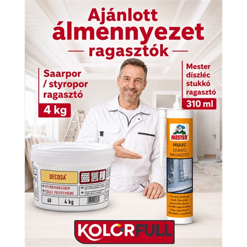 Saarpor 3D álmennyezet CONCRATE VILÁGOS SZÜRKE 50x100 cm