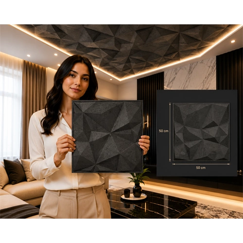 Saarpor 3D álmennyezet MONTEGO GRAFIT