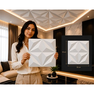 Saarpor 3D álmennyezet STAR FEHÉR