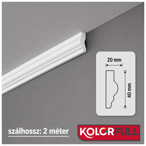 Saarpor díszléc V40 2m