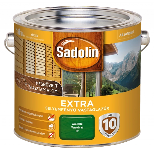 Sadolin Extra vastaglazúr AKÁCZÖLD 2,5L