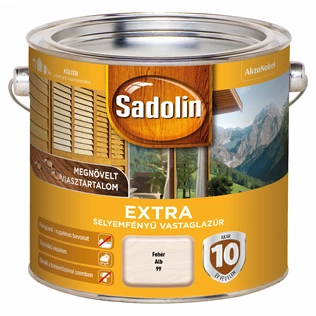 Sadolin Extra vastaglazúr FEHÉR 2,5L