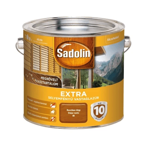 Sadolin Extra vastaglazúr RUSZTIKUS TÖLGY 2,5L