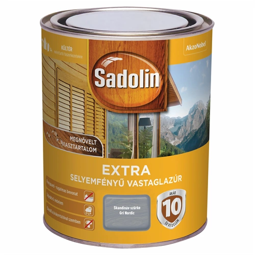 Sadolin Extra vastaglazúr SKANDINÁV SZÜRKE 750ml
