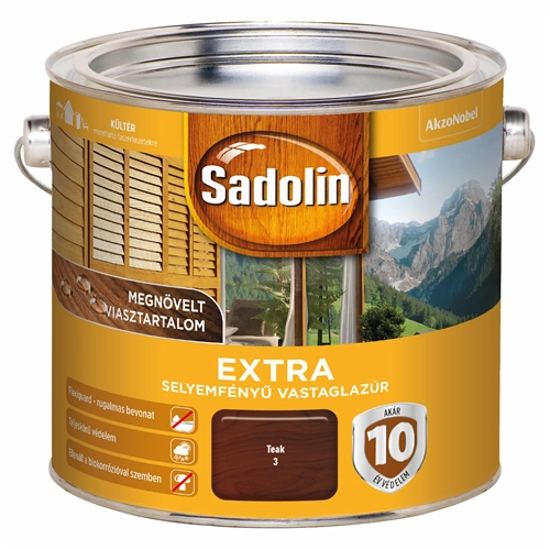 Sadolin Extra vastaglazúr TEAK 2,5L