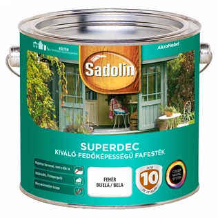 Sadolin Superdec fafesték FEHÉR 2,5L