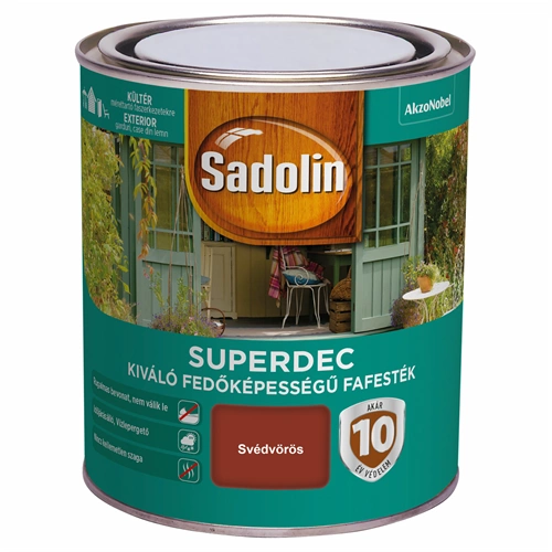 Sadolin Superdec fafesték svédvörös 750ml