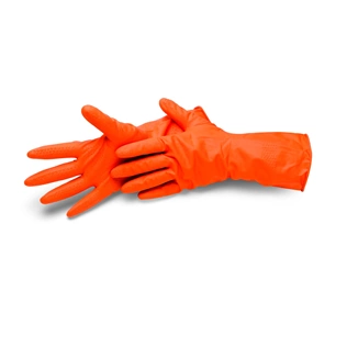 Schuller latex háztartási kesztyű, bolyhos belső S/7