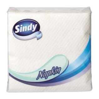 Sindy szalvéta 1 rétegű 45 db fehér 33x33cm