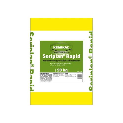 Soriplan Rapid gyorskötő szárazhabarcs 20kg