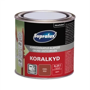 Supralux Koralkyd korrózógátló alapozó vörös 250ml
