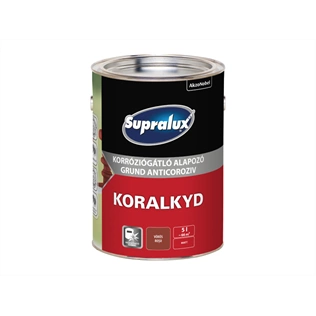 Supralux Koralkyd korrózógátló alapozó vörös 5L