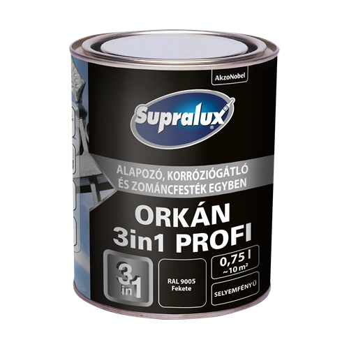 Supralux Orkán 3in1 FEKETE RAL9005 750ml