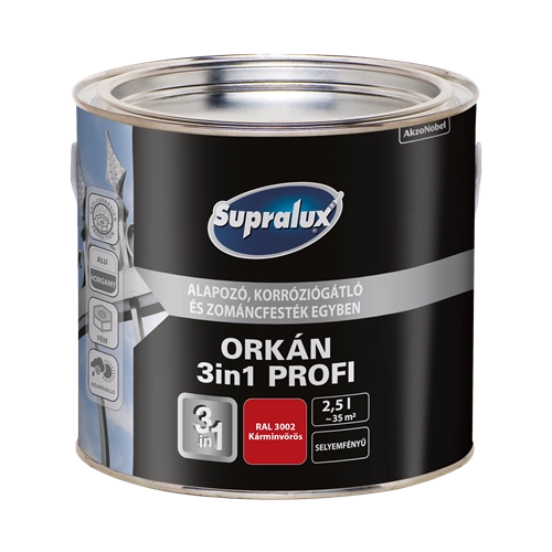 Supralux Orkán 3in1 KÁRMINVÖRÖS RAL3002 2,5L