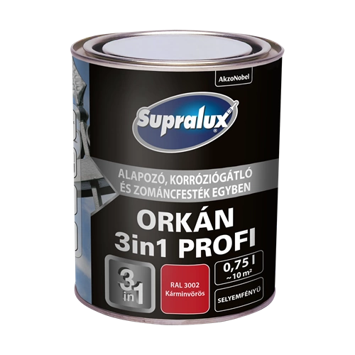 Supralux Orkán 3in1 KÁRMINVÖRÖS RAL3002 750ml