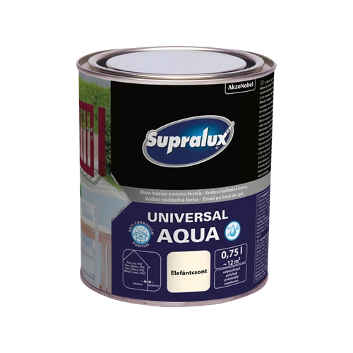 Supralux Universal Aqua selyemfényű zománcfesték ELEFÁNTCSONT 750ml