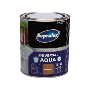 Supralux Universal Aqua selyemfényű zománcfesték VILÁGOSBARNA RAL8024 750ml