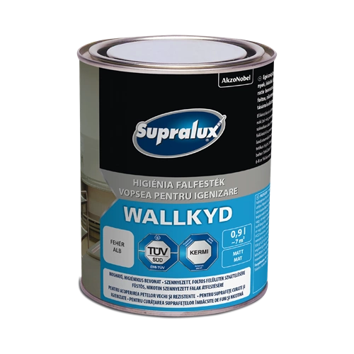 Supralux Wallkyd higiéniai beltéri falfesték fehér 900ml