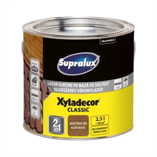 Supralux Xyladecor Classic vékonylazúr RUSZTIKUS DIÓ 2,5L