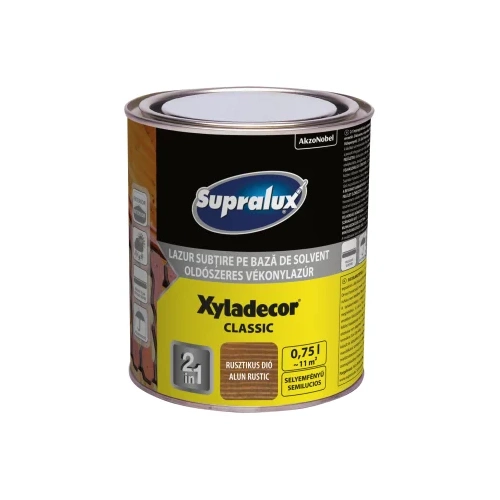 Supralux Xyladecor Classic vékonylazúr RUSZTIKUS DIÓ 750ml