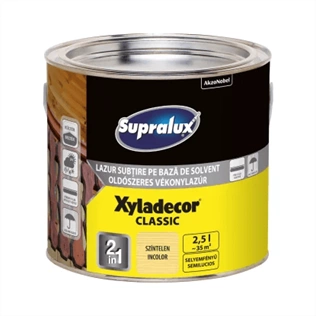 Supralux Xyladecor Classic vékonylazúr SZÍNTELEN 2,5L