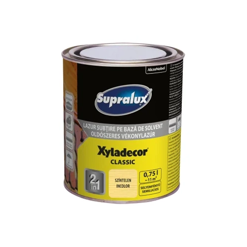 Supralux Xyladecor Classic vékonylazúr SZÍNTELEN 750ml