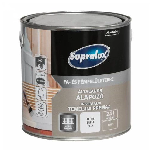 Supralux általános alapozó fehér 2,5L