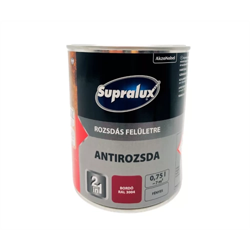 Supralux antirozsda fényes BORDÓ 750ML