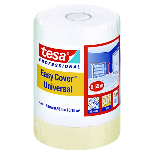 tesa festőszalag+takarófólia beltérre 33mx550mm