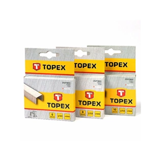 Topex Tűzőkapocs 10mm 1000db/csomag J típus /41E310/
