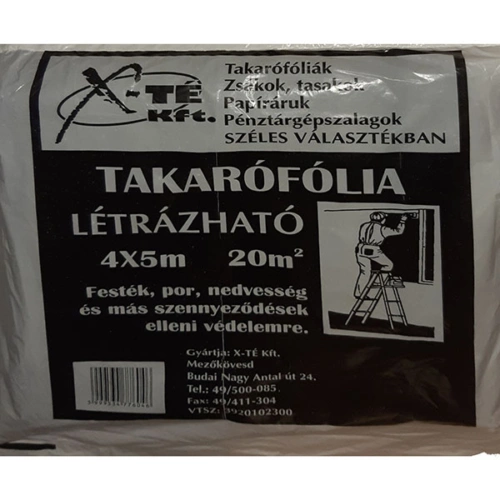 Takarófólia ERŐS (létrázható) 4x5m