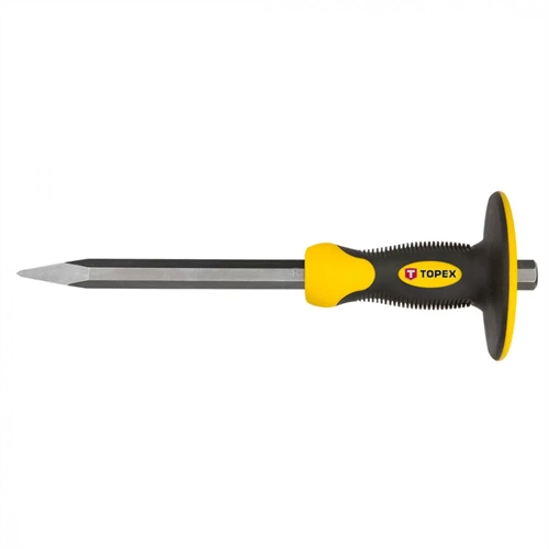 Topex hegyesvéső kézvédővel 300x19mm