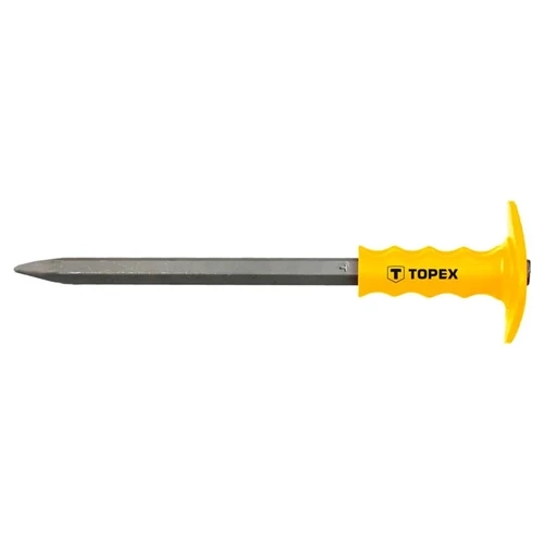 Topex hegyesvéső kézvédővel 400x19mm