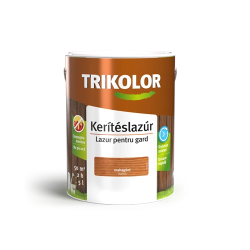 Trikolor vékony kerítéslazúr MAHAGÓNI 5L