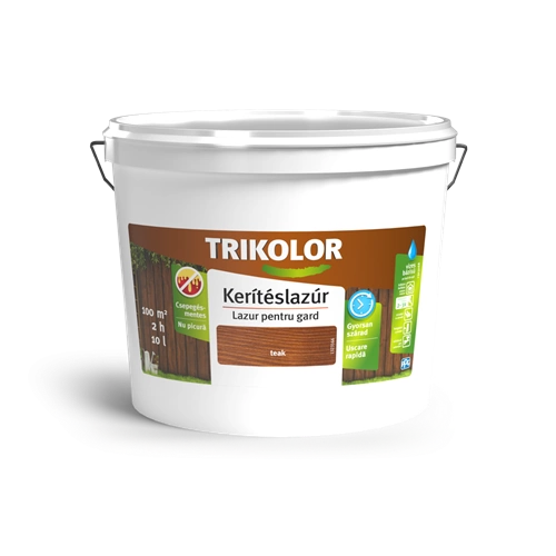 Trikolor vékony kerítéslazúr TEAK 10L