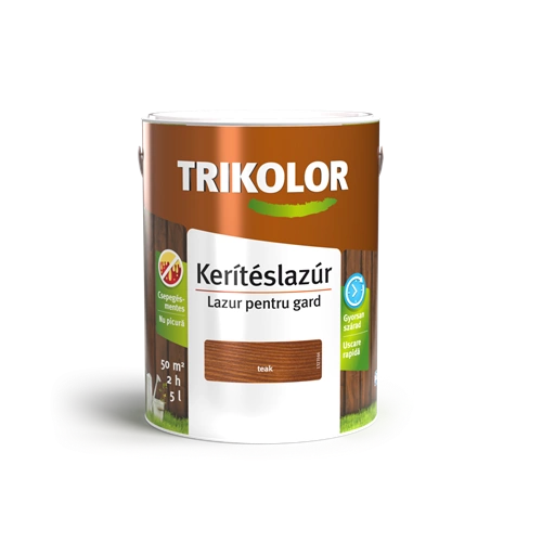 Trikolor vékony kerítéslazúr TEAK 5L
