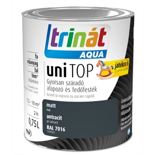 Trinát Aqua Unitop matt alapozó és fedőfesték RAL 7016 ANTRACIT 750ml