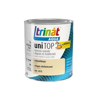 Trinát Aqua Unitop selyemfényű alapozó és fedőfesték RAL 1015 VILÁGOS ELEFÁNTCSONT 750ml