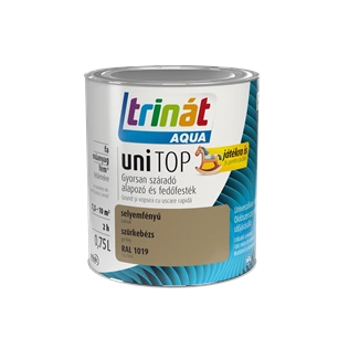 Trinát Aqua Unitop selyemfényű alapozó és fedőfesték RAL 1019 SZÜRKEBÉZS 750ml