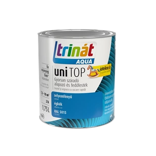 Trinát Aqua Unitop selyemfényű alapozó és fedőfesték RAL 5015 ÉGKÉK 750ml