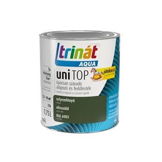 Trinát Aqua Unitop selyemfényű alapozó és fedőfesték RAL 6003 OLÍVAZÖLD 750ml