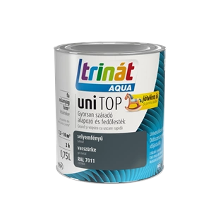 Trinát Aqua Unitop selyemfényű alapozó és fedőfesték RAL 7011 VASSZÜRKE 750ml