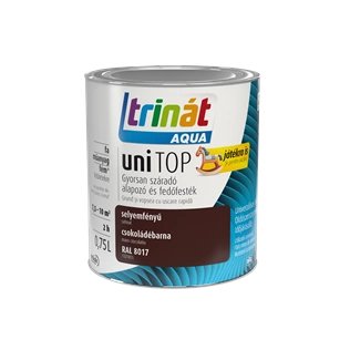 Trinát Aqua Unitop selyemfényű alapozó és fedőfesték RAL 8017 CSOKOLÁDÉBARNA 750ml