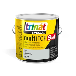Trinát Multitop 9in1 matt alapozó- és fedőfesték 7035 VILÁGOSSZÜRKE 2,5L