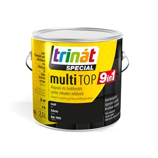 Trinát Multitop 9in1 matt alapozó- és fedőfesték 9005 FEKETE 2,5L