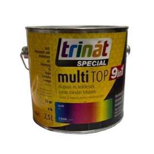 Trinát Multitop 9in1 matt alapozó- és fedőfesték Z bázis 2,5L
