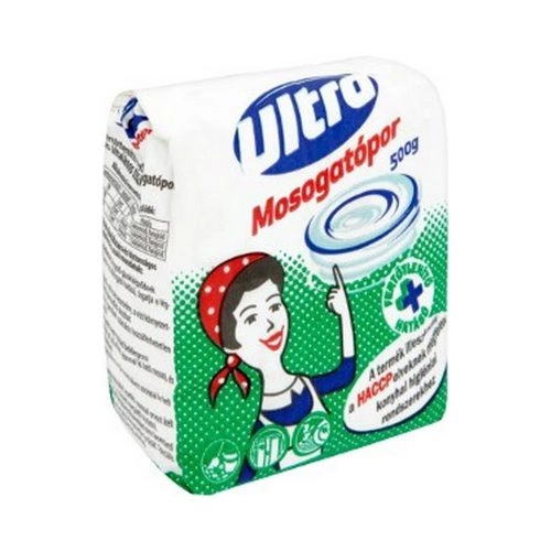 ULTRA Fertőtlenítő hatású mosogatópor ZÖLD 500 g