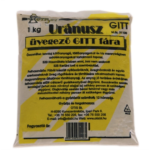 Uránusz üvegező gitt fára 1kg